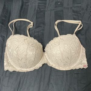 Lace White Push Up Bra